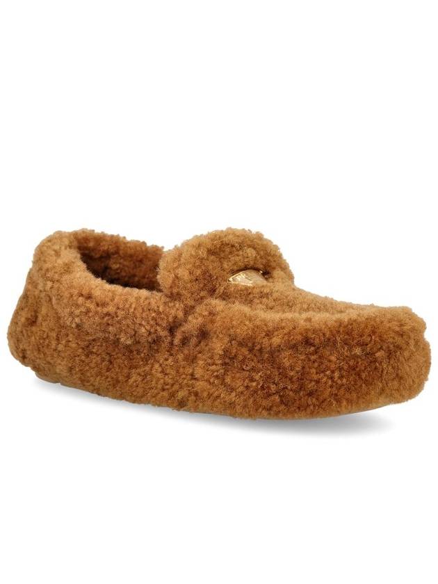 Shearling Driving Shoes Caramel - PRADA - BALAAN 3