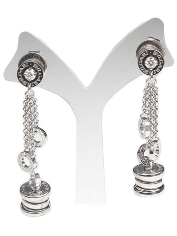 B Zero1 White Gold Diamond Earrings - BVLGARI - BALAAN 1