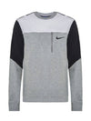 Advance 15 Fleece Pocket Crew Neck Sweatshirt Grey - NIKE - BALAAN 1