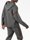 Wool Cashmere Hoodie Grey - GUCCI - BALAAN 3