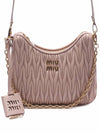 Matelassé Chain Shoulder Bag Power Pink - MIU MIU - BALAAN 3