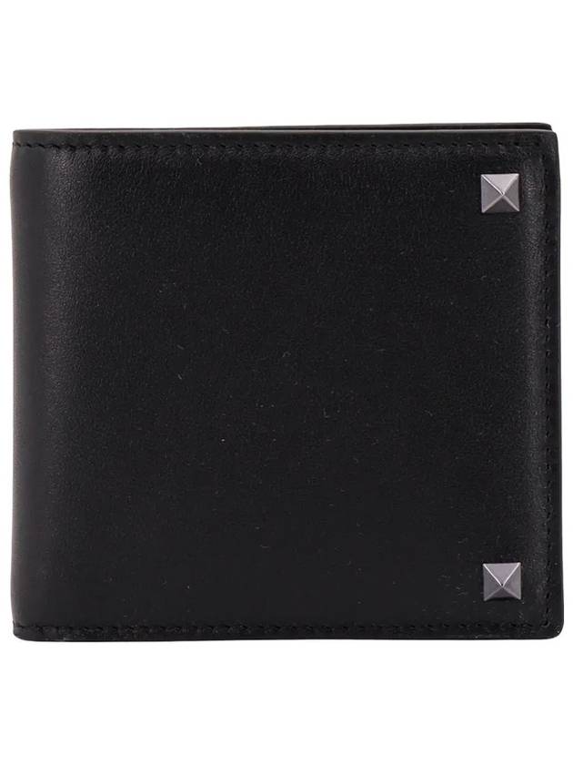 Rockstud Half Wallet Black P0654VH3 0NO - VALENTINO - BALAAN 1