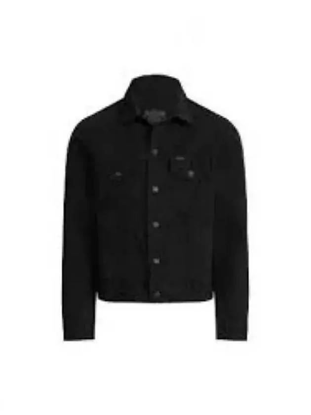 30 Points Garment Dyed Denim Trucker Jacket Black - POLO RALPH LAUREN - BALAAN 2