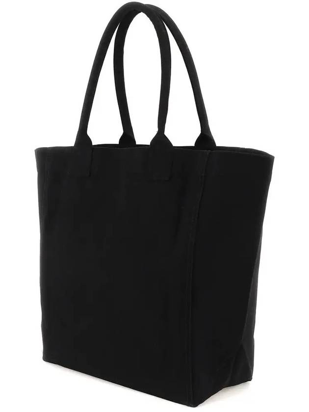 Women's Yenky Glitter Logo Tote Bag Black - ISABEL MARANT - BALAAN 5