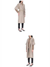 Sesh Wool Cashmere Single Coat Beige - MAX MARA - BALAAN.