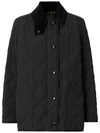 Diamond Quilted Thermoregulated Barn Jacket Black - BURBERRY - BALAAN 2