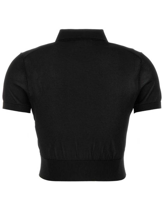 T By Alexander Wang Cropped Polo Shirt - ALEXANDER WANG - BALAAN 2