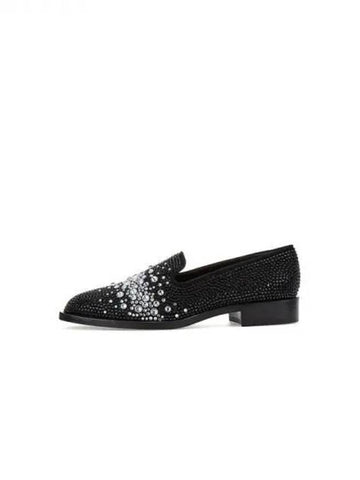 WOMEN LIDIA Big Crystal Loafers Black 270030 - GIUSEPPE ZANOTTI - BALAAN 1