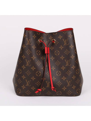 M44021 Red Neonoe MM Bucket Shoulder Bag - LOUIS VUITTON - BALAAN 1