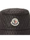 Quilted Nylon Bucket Hat Black - MONCLER - BALAAN 7