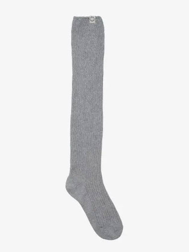 RIBBED LOOSE KNEE SOCKS GRAY - BENSIMON - BALAAN 1