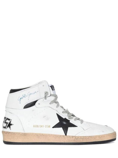 Sky Star Ankle Signature High Top Sneakers White - GOLDEN GOOSE - BALAAN 2