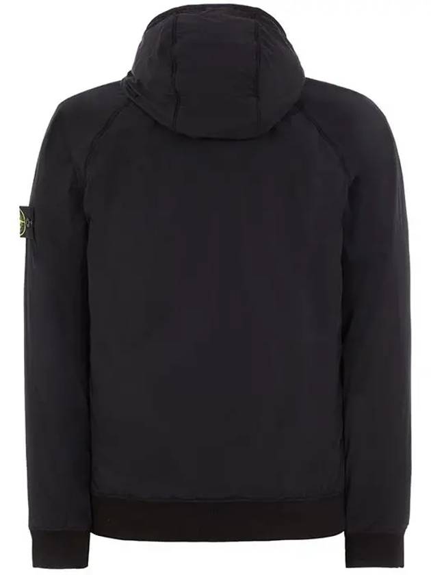 Men's Waffen Comfort Tech Reversible Padded Hooded Jacket Black - STONE ISLAND - BALAAN 4