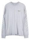 Diag Outline Skate Sweatshirt Gray - OFF WHITE - BALAAN 11