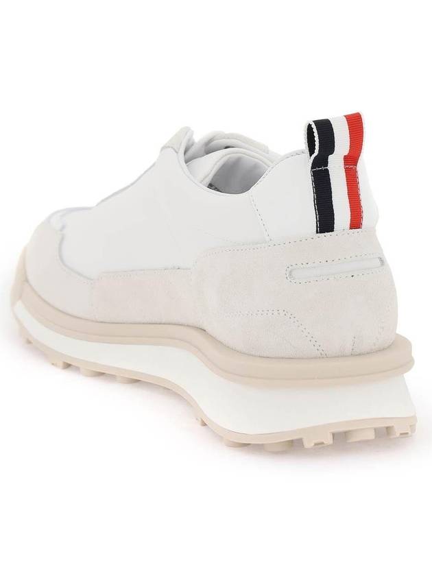 Eco Nylon Alumni Low Top Sneakers White - THOM BROWNE - BALAAN 3