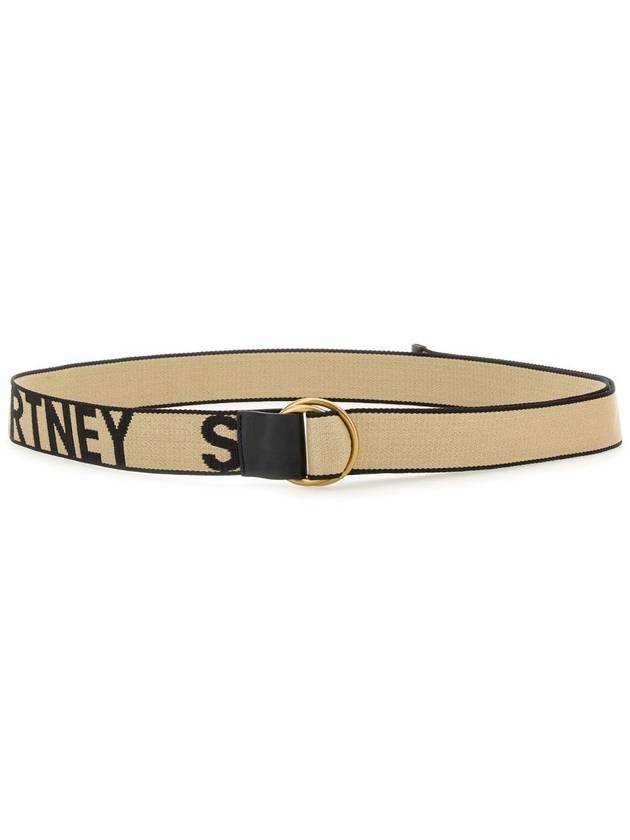 logo fabric belt beige - STELLA MCCARTNEY - BALAAN 4