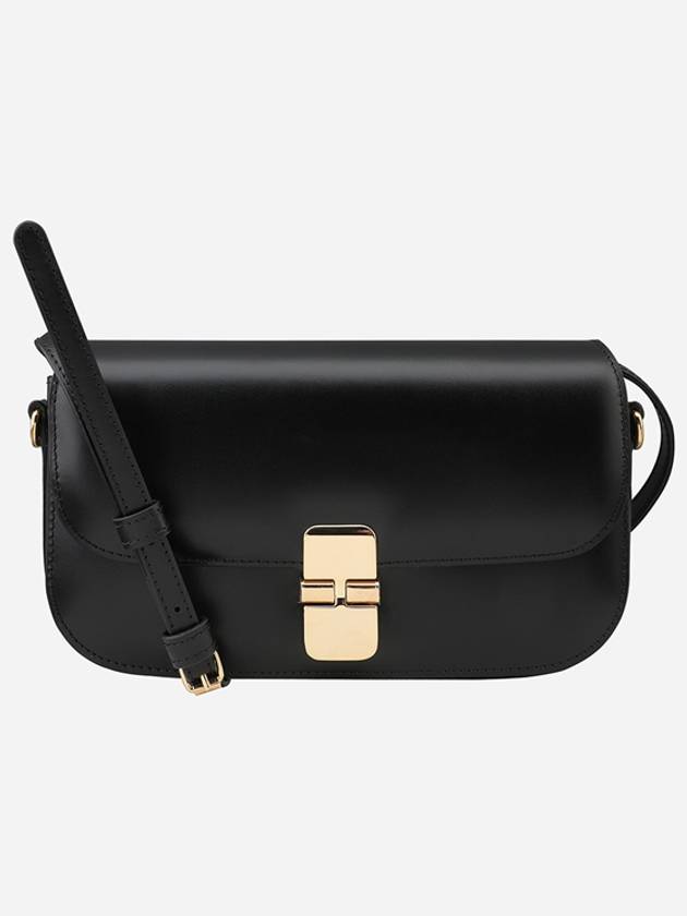 APC Grace Chain Leather Clutch Bag Black - A.P.C. - BALAAN 2