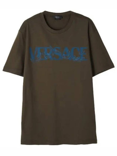 baroque silhouette logo t shirt - VERSACE - BALAAN 1