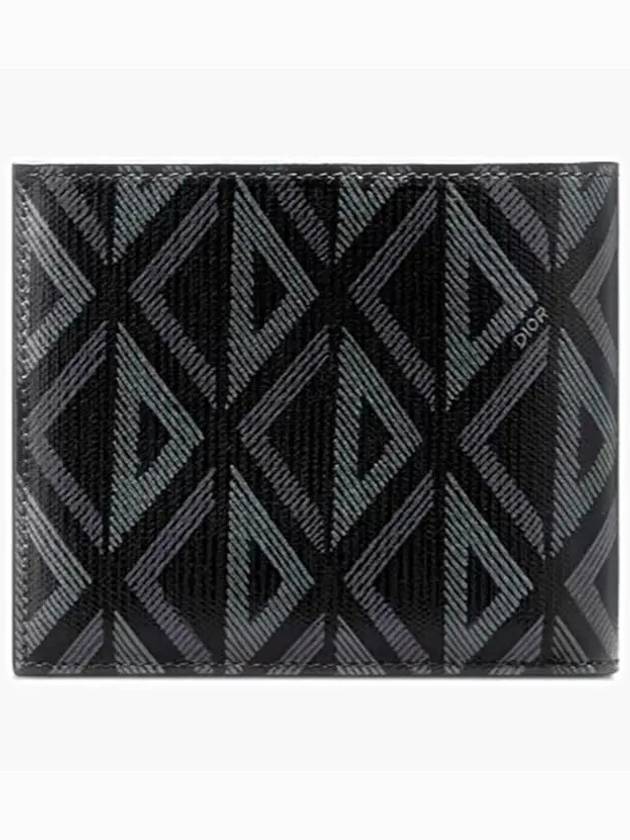 CD Diamond Canvas Half Wallet Black - DIOR - BALAAN 3