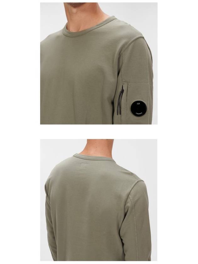 Men's Light Fleece Sweatshirt Green - CP COMPANY - BALAAN 6