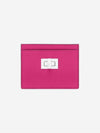 Peekaboo Selleria Leather Business Card Wallet Fuchsia Pink - FENDI - BALAAN 1