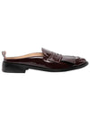 Men's Kilt Varsity Patent Penny Mule Loafer Burgundy - THOM BROWNE - BALAAN 1