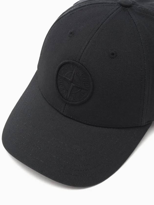 6 Panel Ball Cap Black - STONE ISLAND - BALAAN 5