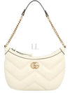 Marmont Small Leather Shoulder Bag White - GUCCI - BALAAN 2