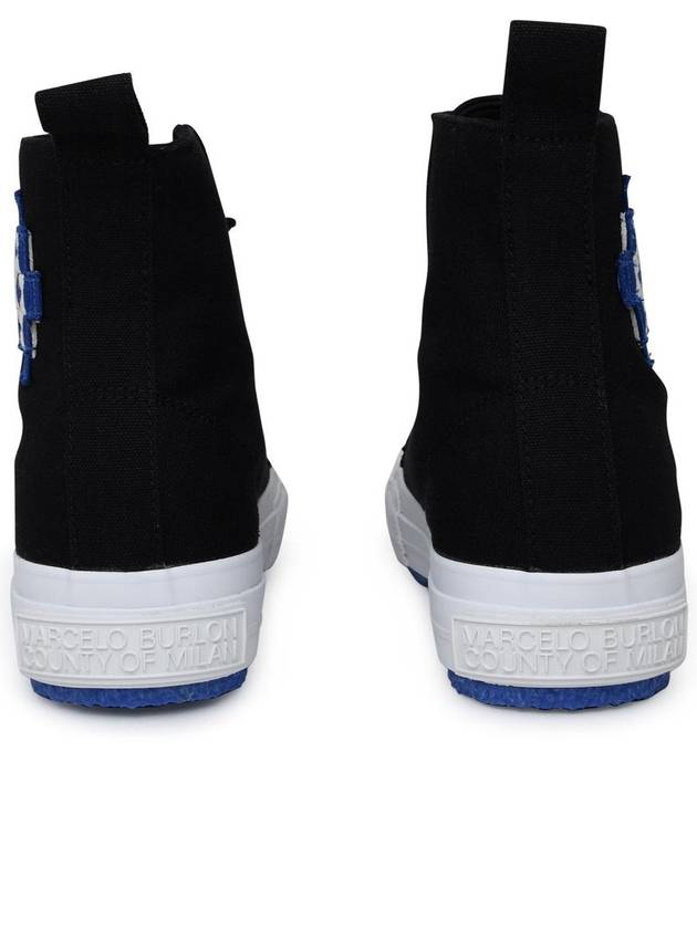 embroided logo high-top sneakers black - MARCELO BURLON - BALAAN 5