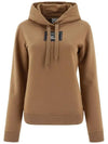 Women's Prosum Label Cotton Hoodie Camel - BURBERRY - BALAAN 2