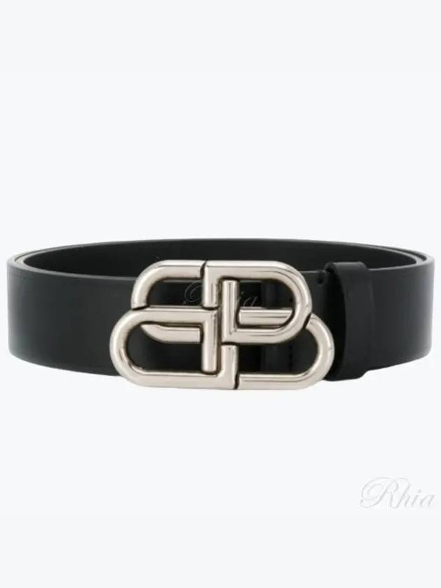 Men's BB Buckle Large Belt Black - BALENCIAGA - BALAAN 2