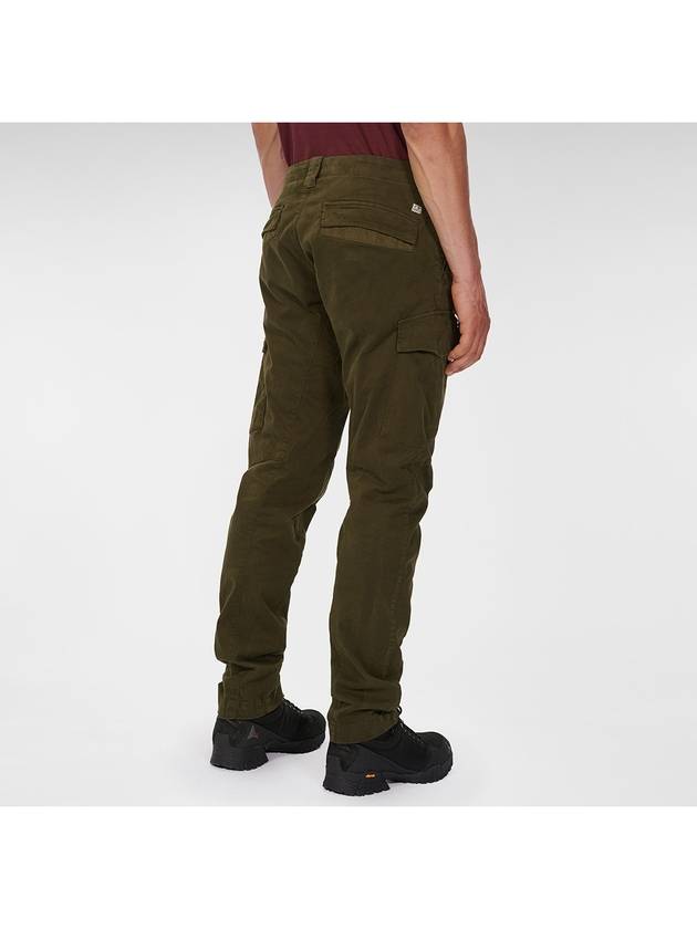 Men's Stretch Sateen Cargo Straight Pants Khaki - CP COMPANY - BALAAN 4