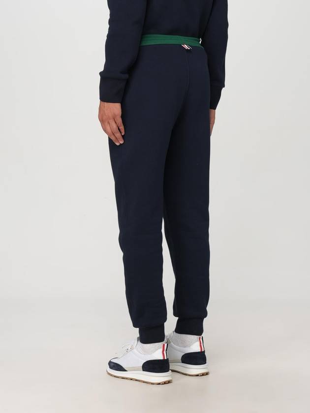 Colour Block Cotton Track Pants Navy - THOM BROWNE - BALAAN 4