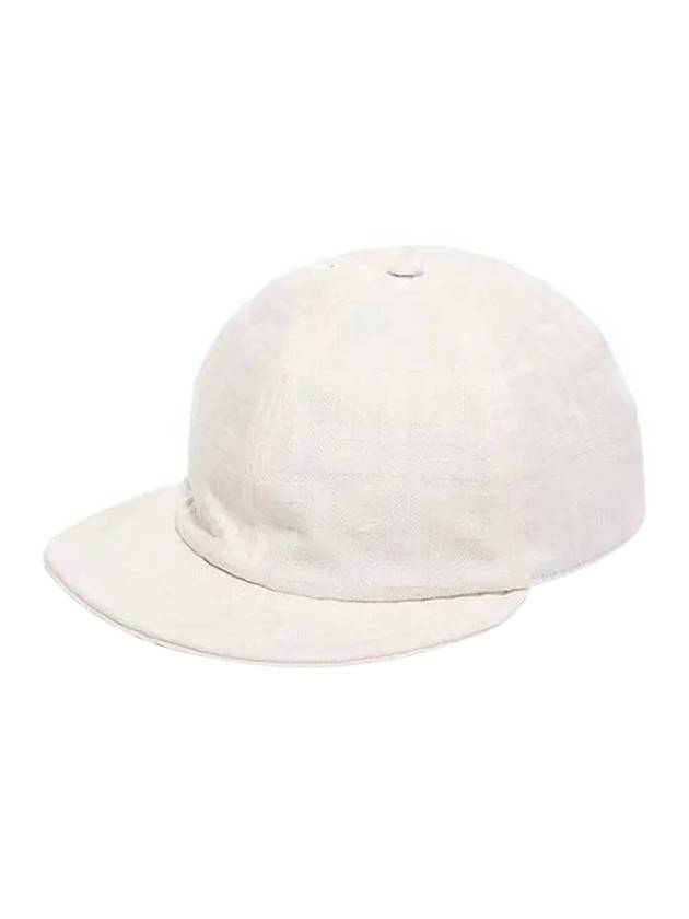 Semi Motif Denim Ball Cap White - FENDI - BALAAN 1