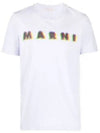 3D Logo Print Cotton Short Sleeve T-Shirt Thistle - MARNI - BALAAN 2