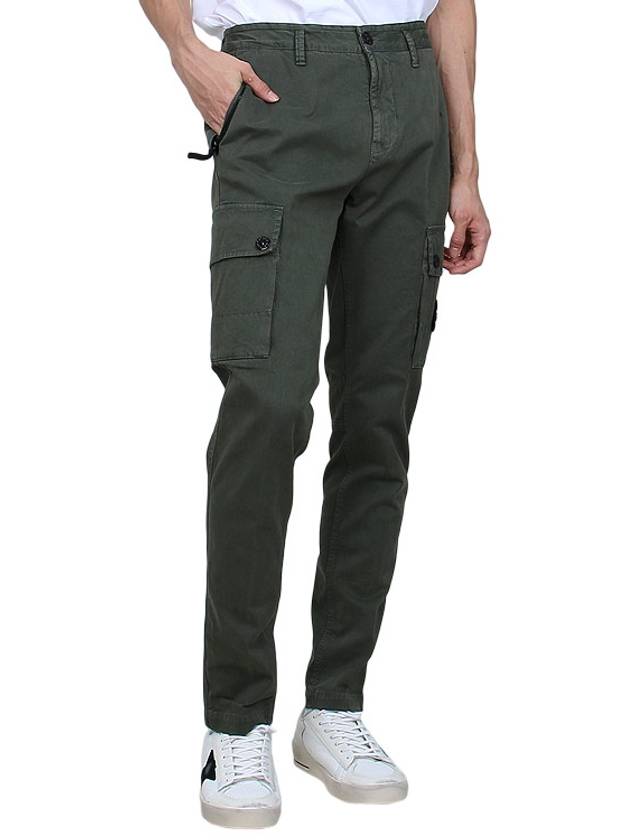 Compass Badge Cargo Straight Pants Green - STONE ISLAND - BALAAN 3