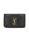 Calypso Zipped Card Wallet Black - SAINT LAURENT - BALAAN 2