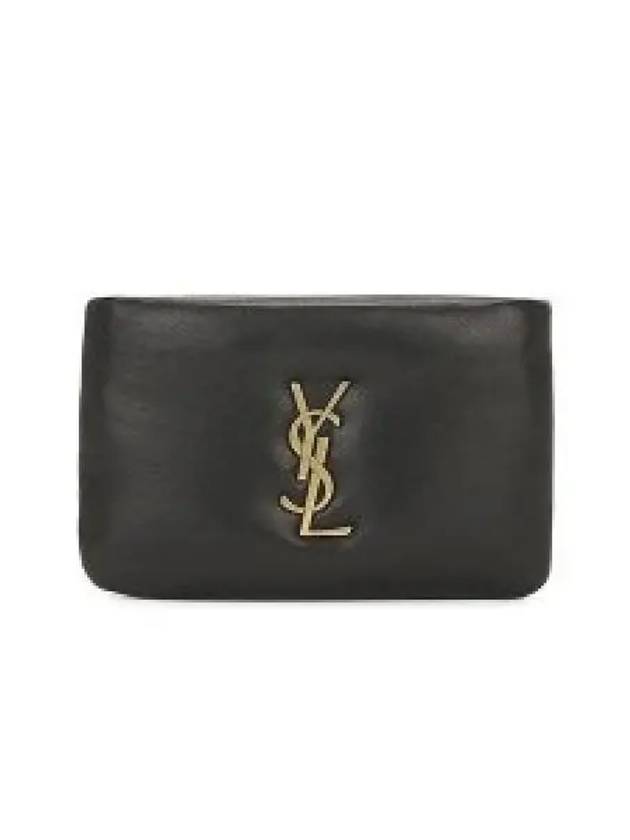 Calypso Zipped Card Wallet Black - SAINT LAURENT - BALAAN 2