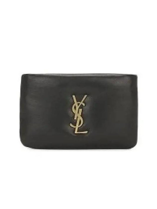 Calypso Zipped Card Wallet Black - SAINT LAURENT - BALAAN 2