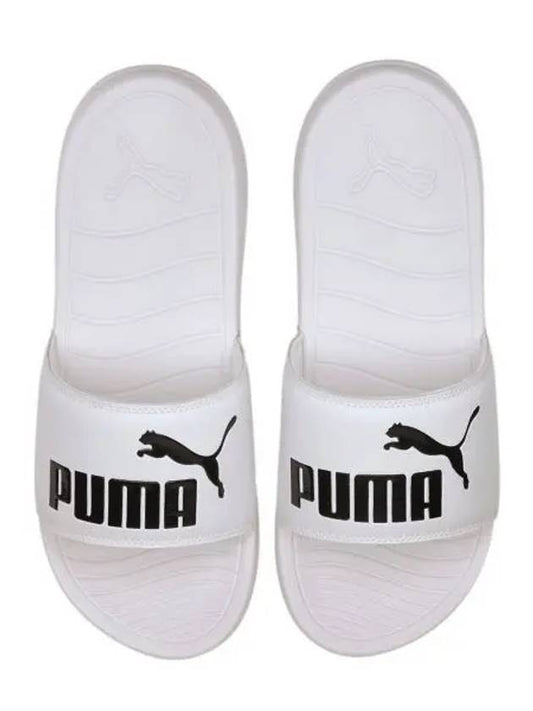 Popcat20 37227902 WHITE black slipper sandals 331192 - PUMA - BALAAN 1
