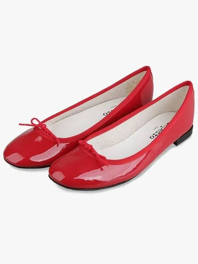 Women's Cendrillon Leather Ballerinas Flat Flammy Red - REPETTO - BALAAN 2