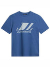 Parcy Logo Short Sleeve T-Shirt Bijou Blue - J.LINDEBERG - BALAAN 2