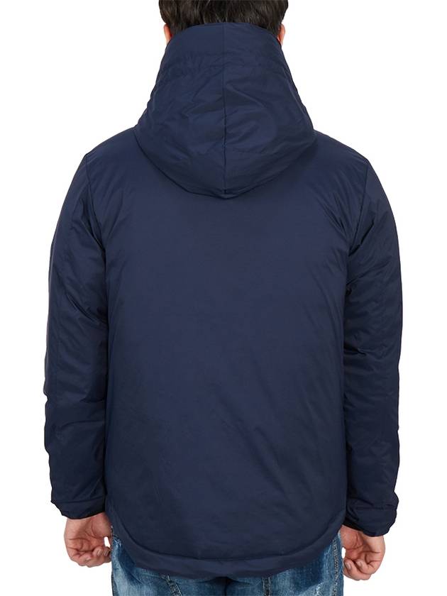 Lodge Down Hooded Padding Jacket Atlantic Navy - CANADA GOOSE - BALAAN 6