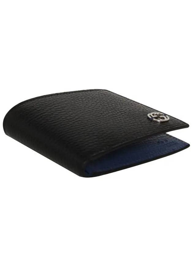 GG Interlocking Two Tone Half Wallet Black - GUCCI - BALAAN 4