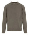 Lambswool GRS Crew Neck Knit Top Beige - CP COMPANY - BALAAN 2