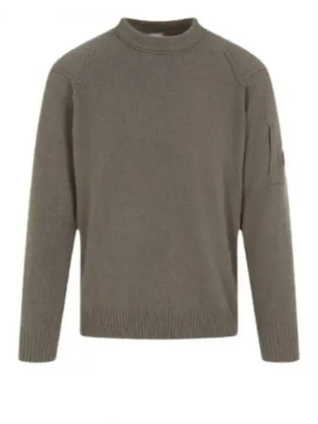 Lambswool GRS Crew Neck Knit Top Beige - CP COMPANY - BALAAN 2