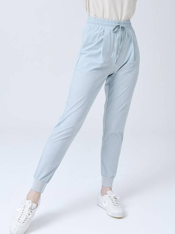 Air Cool Waist Banding String Soft Blue Slim Fit Jogger Pants DO3242JOPT005 - DOYOUKNOWMC GOLF WEAR - BALAAN 1