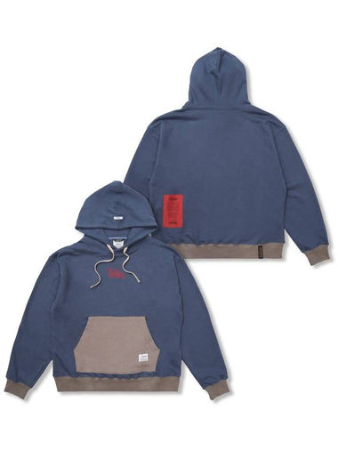 Vatos Mix Oversized Hoodie Deep Blue - STIGMA - BALAAN 1