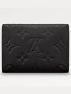 Monogram Embossed Leather Business Card Wallet Black - LOUIS VUITTON - BALAAN 6