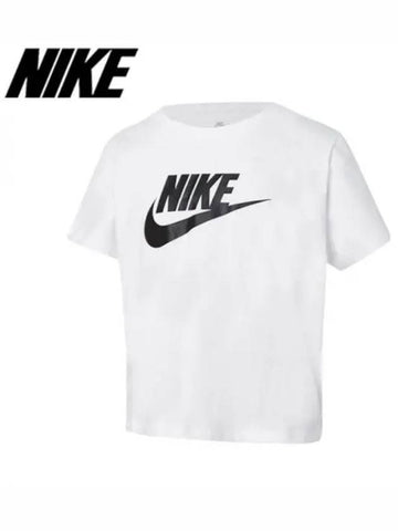 Girls NSW Futura Crop Short Sleeve T Shirt DA6925 102 Domestic Product GQK723020839887 - NIKE - BALAAN 1